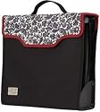 Crop In Style Paper Taker Organizer Tote, Black/Cream/Red