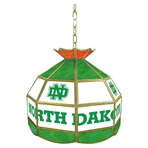 Trademark U of North Dakota stained glass Tiffany lamp - 16-inch