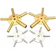 Twenty Clock Keys Four 5 Pronged Winding Clocks Tool
