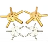 Twenty Clock Keys Four 5 Pronged Winding Clocks Tool