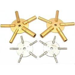 Twenty Clock Keys Four 5 Pronged Winding Clocks Tool