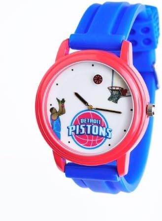 NBA Detroit Pistons Shooting Ball Red Watch and Blue Band
