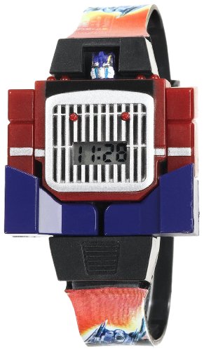 Transformers Kids' WB6464043AMC Optimus Prime Digital Transforming Watch