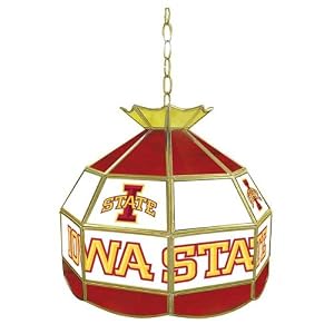 Trademark Iowa State University stained glass Tiffany lamp - 16-inch