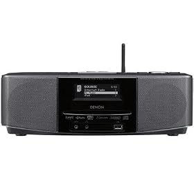 Denon S-52 Wireless Network Music System with Built-in Speakers and Alarm Clock