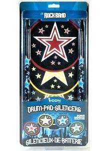 Drum Pad Silencers and Bonus Drumsticks - Stars