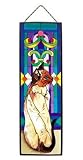 Siamese Cat Art Glass Panel