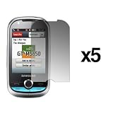 5 Pack of Premium Crystal Clear Screen Protectors for Samsung Lindy M5650 [Accessory Export Brand Packaging]