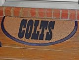 Sports Team Half-moon Doormat 29.5wx17.75d Colts