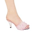 3" Heel Maribou Slipper. by Ellie