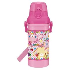 シュガーバニーズ (フラワー&フルーツ) 食洗機対応 直飲みプラワンタッチボトル 480ml PSB5SA
