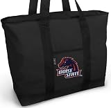 Boise State Tote Bag Black Deluxe Boise State University Broncos - For Travel or Beach Best Unique Gift Ideas for Her, Women, or Ladies