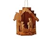 Olive Wood Nativity Ornament Large 3.5"H