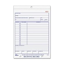 Rediform Receiving Record, Carbonless Triplicate, 5.5 x 7.875 Inches, 50 Sets per Book (2L260)