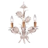 Crystorama Southport 4813-AW Mini 3 Light 180w (15H x 14W) Chandelier Lighting in Antique White