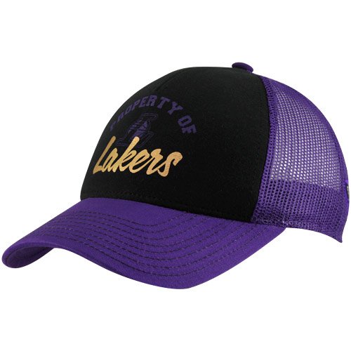 adidas Los Angeles Lakers Ladies Purple-Black Courtside Diva Adjustable Trucker Hat