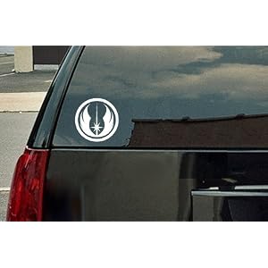 Star Wars Jedi Order Logo Vinyl Decal - White Window Sticker