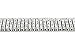 Mens Silver Tone Clear Cz Iced Out 6 Row Hip Hop Bracelet 8.5