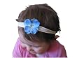Blue & Lime Flower Headband