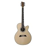 First Act Zebra Wood Acoustic Electric Guitar