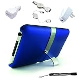 Xtreme Advance Innovative Build In Chrome Metal Kickstand Dock Case for iPod Touch 3rd Generation 8GB 32GB and 64GB + Includes a 3 in 1 USB Travel Charger Set Home, Car Charger / USB Data Sync Cable + Includes a 4 Inch eBigvalue (TM) Determination Hand Strap