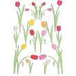 Pink & Orange Tulip Stickers