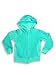 Kyds - Girls Hooded Zip Front Terry Jacket, Turquoise