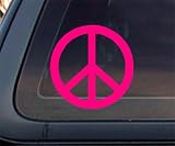 PINK Peace Sign Car Decal / Sticker