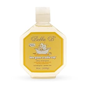 Click here to buy Bella B Bee Gone Cradle Cap Foaming Shampoo 8 Oz by Learning Curve.