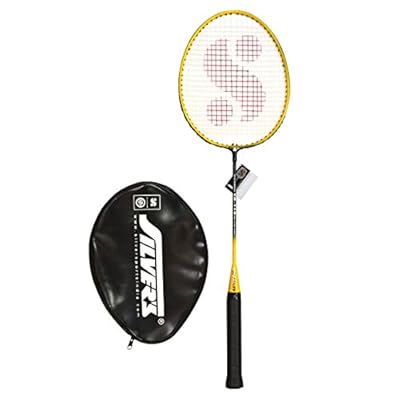 Silver's SB-119 Badminton Racquet in 1/2 Cover, Senior G3 (Yellow/Black)