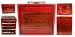 Chinese Hand Painted Leather Box Mah Jong Set