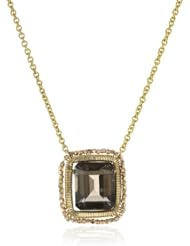 Dana Kellin Large Gem-Cut Smokey Topaz Necklace