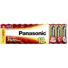 Panasonic アルカリ乾電池単三12本シュリンクパック LR6XJ/12SW