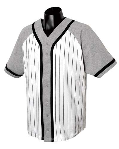 Buy Champion Adult Contrasting Raglan Sleeve Butt Front Baseball Jersey with Brais Trim