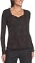 Arianne Women's Victoria Jacquard Top,Brown/Black,Small