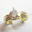 14K Yellow Gold Diamond Wedding Set