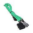BitFenix Adapter (Molex zu 3x 3-Polig), 20 cm gr�n/schwarz