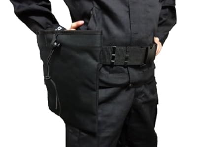 ミリタリアン SWAT仕様 タクティカルベルト BDUベルト ダンプポーチ ダンプマガジンポーチ MOLLEシステム対応 (30×25.5cm) ブラック 【サバゲー装備品セット】