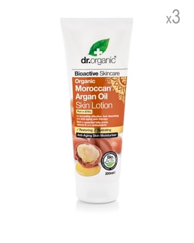 Dr Organic Set 3 Pezzi Crema Corpo Argan 200 ml cad.