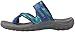Skechers Women's Reggae-Brush Strokes Toe Ring Sandal, Blue/Green, 7 M US