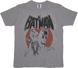 Junk Food Batman and Joker Gray T-shirt Tee