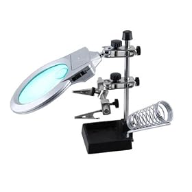 SE 3.5" Illuminated Helping Hand, with Auxiliary