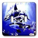 Whales - Killer Whale - Light Switch Covers - double toggle switch