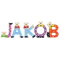 Playshoes Kinder Holz-Buchstaben Namen-Set JAKOB
