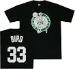 Boston Celtics Larry Bird Throwback Majestic Black T Shirt