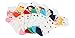 FloraKoh Women Cotton Crew Casual Socks 6 Pair Pack