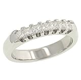 7 'U' Princess Cut Diamond Anniversary Band .51cttw