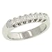 7 'U' Princess Cut Diamond Anniversary Band .51cttw