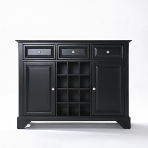 Buy black buffets and sideboards - Crosley Furniture Crosley Lafayette Buffet Server / Sideboard Cabinet W/ Wine Storage In Black