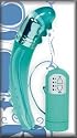 Lucid Dreams 7 1/2 Inch Number 54 Multi-Speed Waterproof Vibrating Massager - Aqua